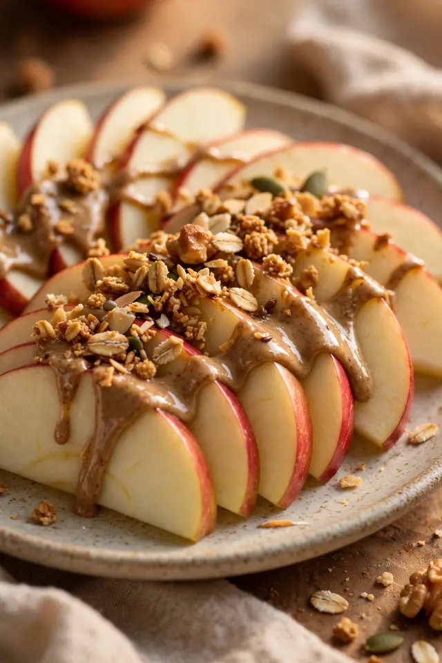 Apple nachos, a kid-friendly fruit platter snack idea