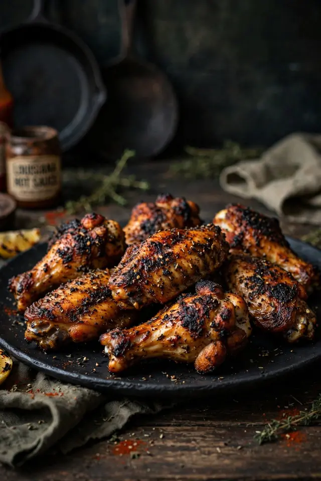 Cajun dry rub wings, bold flavor watch party ideas