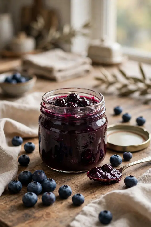 Small-batch blueberry jam, an easy canning recipe for beginners