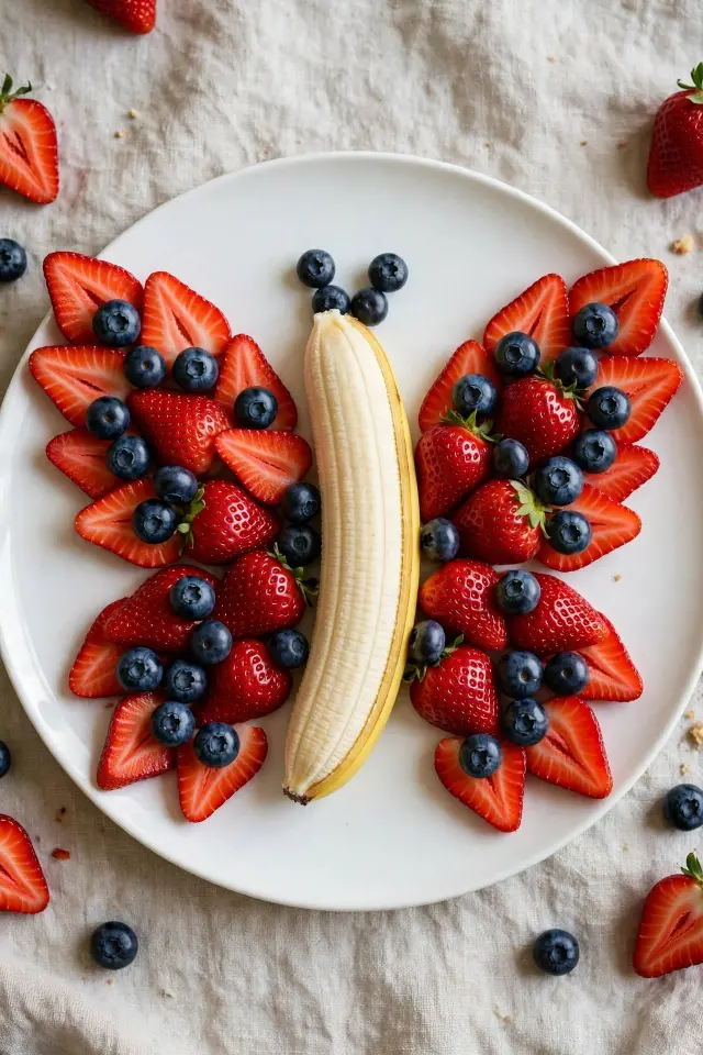 Fruit rainbow board, a shareable fruit platter for kids idea
