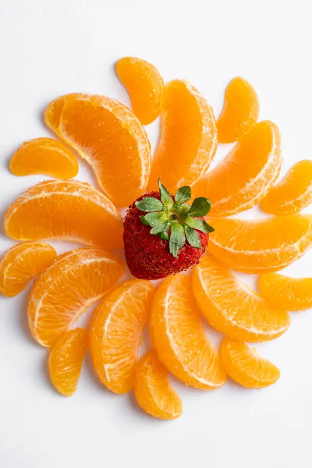 Citrus flower fruit platter, a fun idea for kids snack time