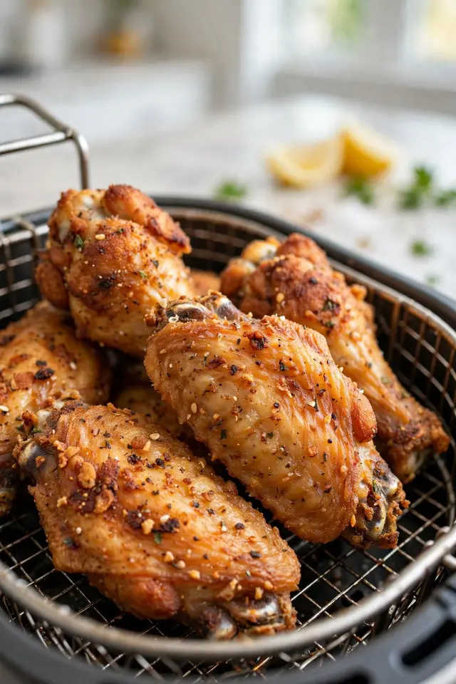 Air fryer chicken wings, easy watch party ideas for small groups