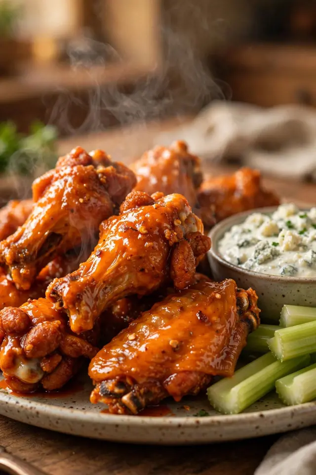 Classic buffalo wings recipe, a favorite for watch party ideas
