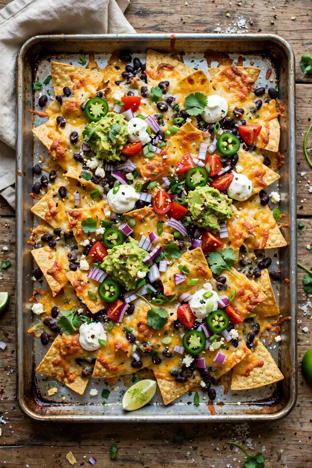 Loaded nacho tray sleepover food snacks ideas