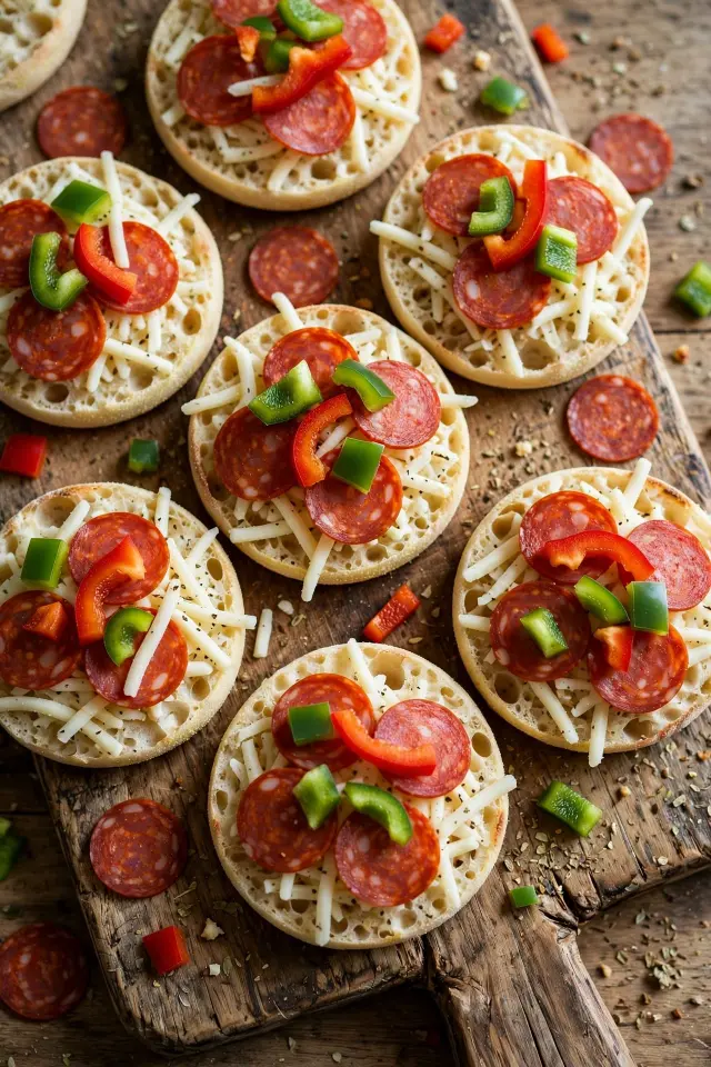 DIY personal pizzas for sleepover food snacks ideas