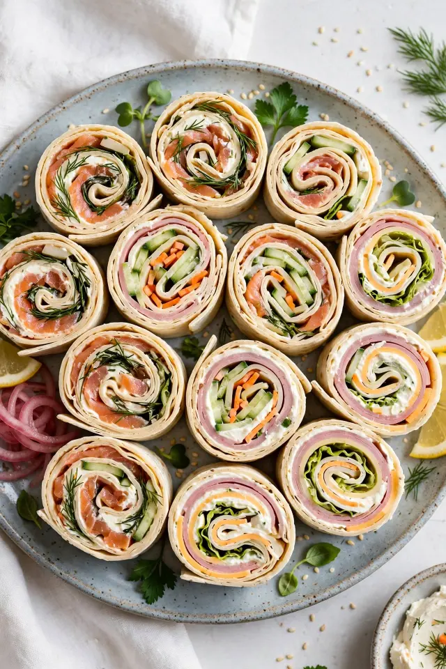 Sandwich sushi roll food art idea for kids lunch