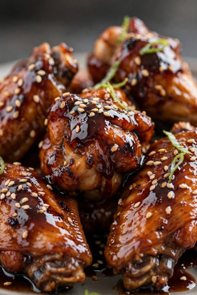 Teriyaki glazed wings, sweet watch party ideas favorite